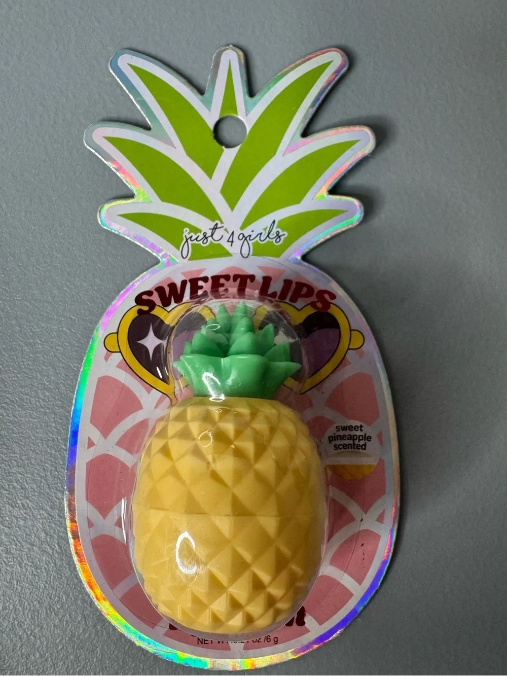 Sweet Lips Pineapple shaped Lip Balm Sweet Pineapple Scented summer cute beach